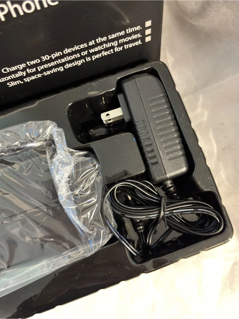 HYPE Dual Charging Dock iPad iPhone iPod 30-Pin HY-891-DUAL-BLK New Open Box